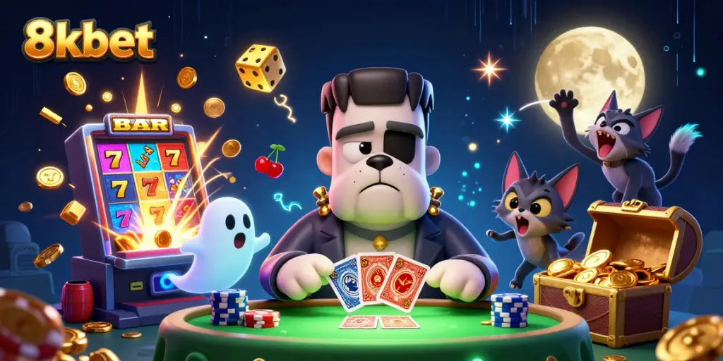 Experience thrilling gameplay at 8xbet with unique characters and exciting casino elements.