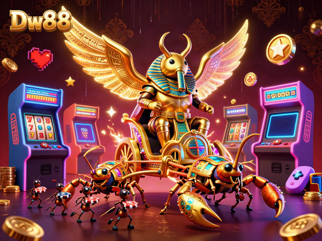Engage with the vibrant and dynamic world of Dw88, a trusted online casino, showcasing alluring gaming elements.