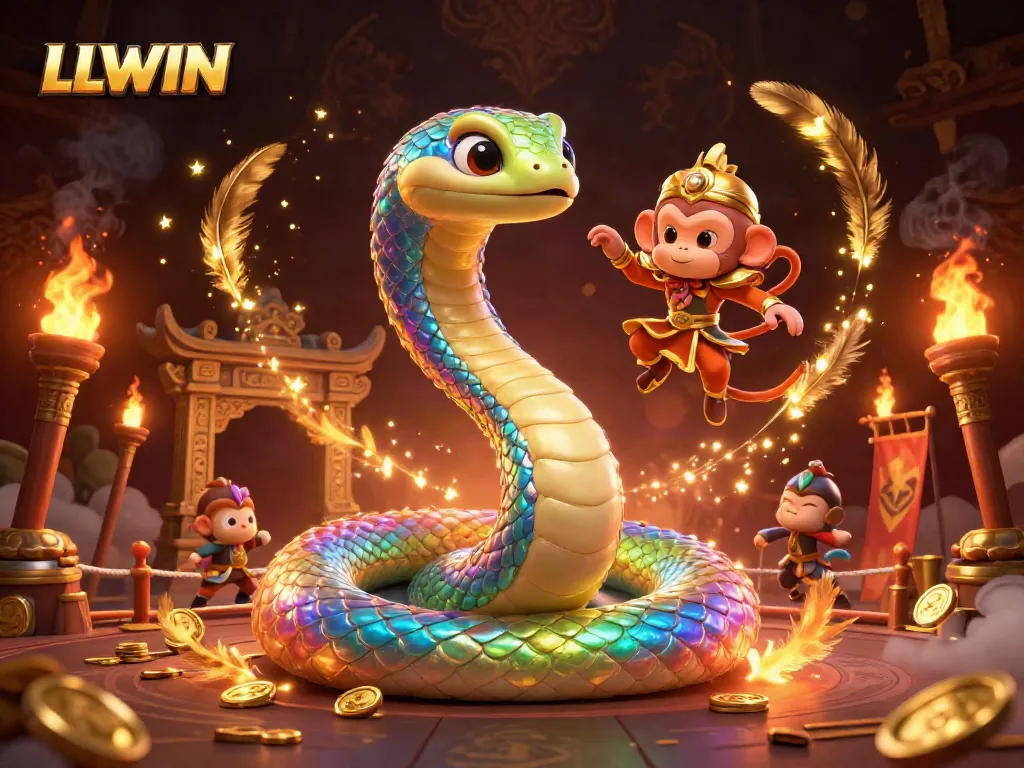 Engage with LLWIN's thrilling games among a vibrant and magical 3D casino scene