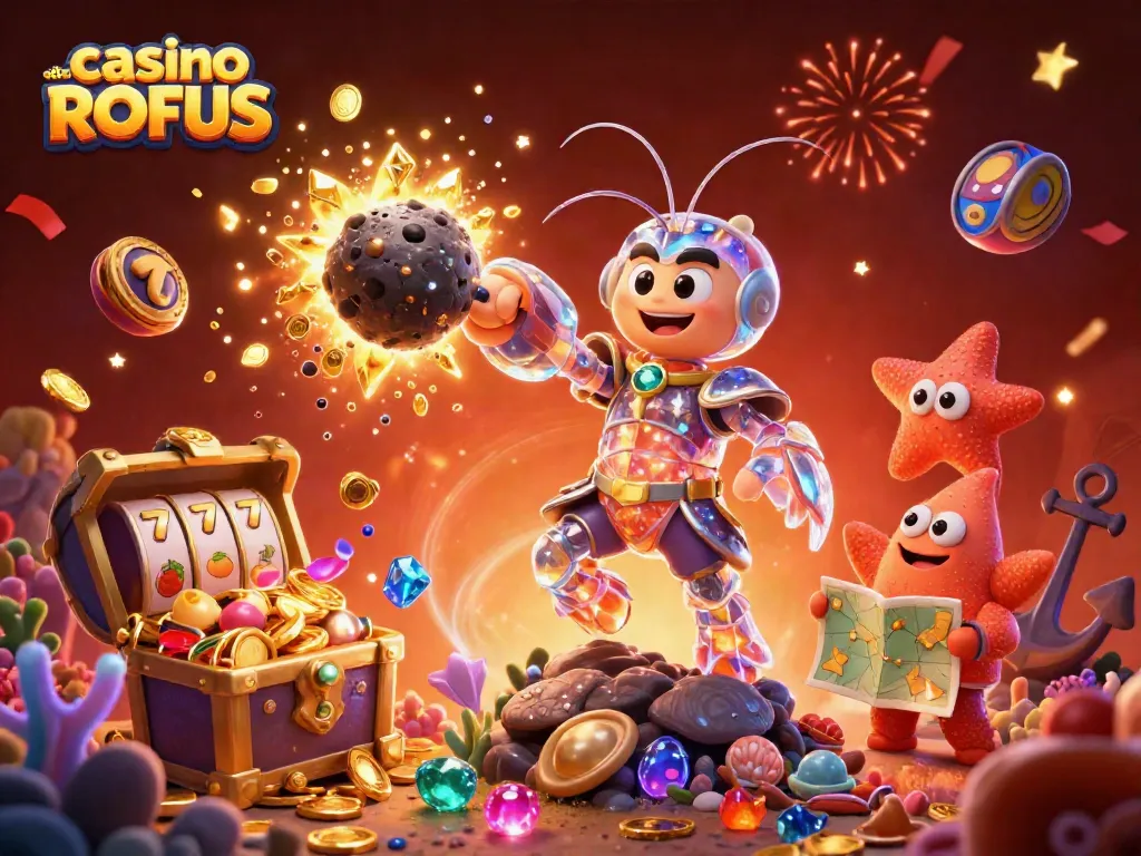 Engage in thrilling slots action at casino uden om ROFUS with vibrant treasures and dynamic gameplay elements.