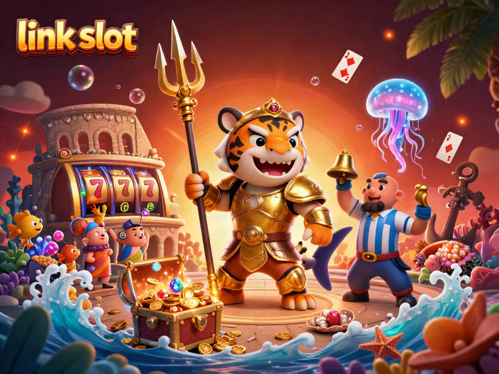 Win big with exciting link slot games featuring a jetting underwater scene!