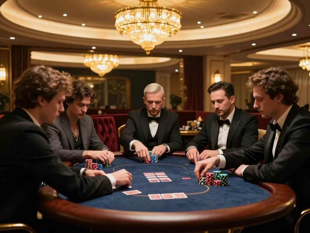 Experience high-stakes gameplay at vip79's elite poker tables with strategic moves and intense concentration.