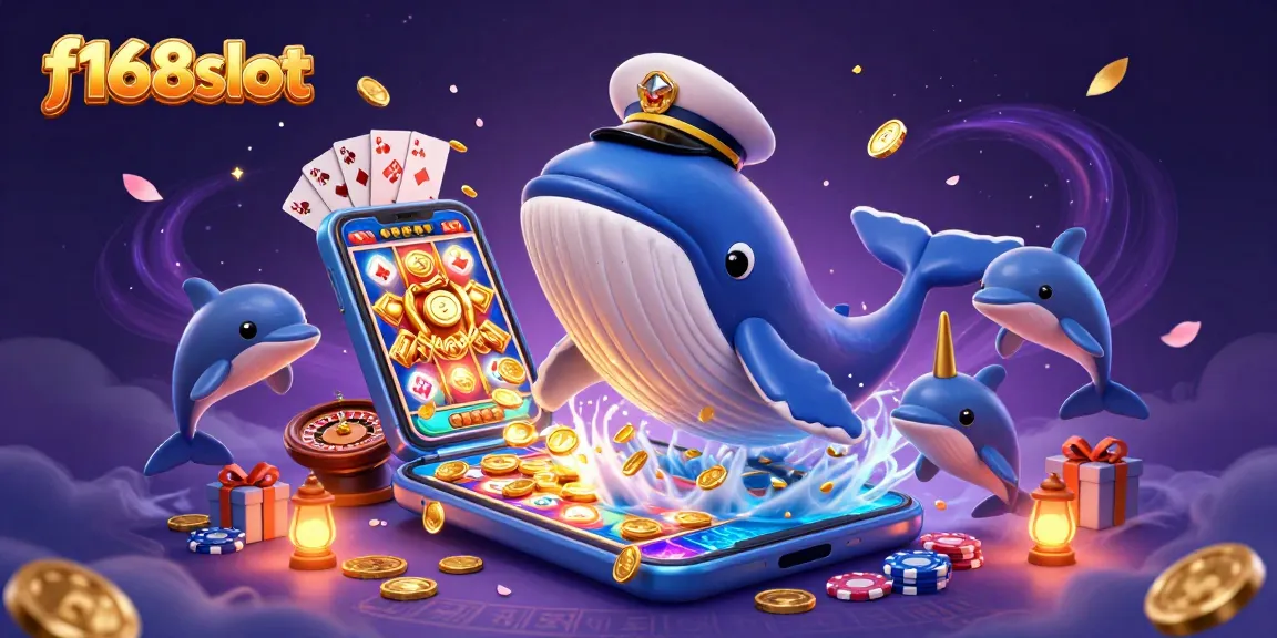 Experience exciting moments with f168slot as a giant whale and friends bring the thrill of gaming to life.