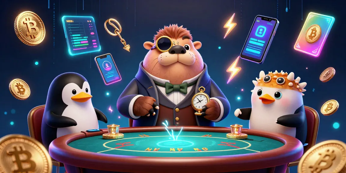 Engage in thrilling poker gameplay at SUNWIN with vibrant underwater characters and glowing crypto elements.