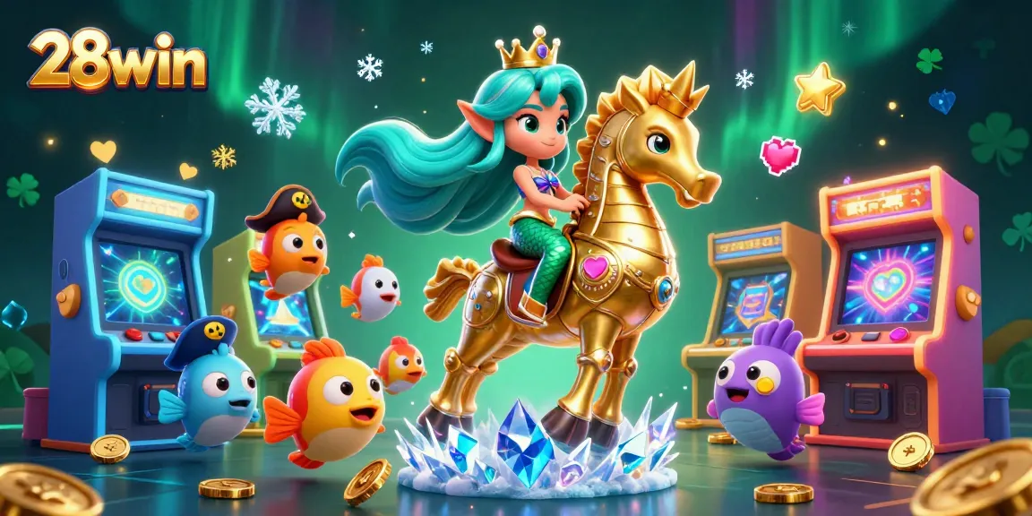 Engage with the vibrant world of 28win as the mermaid princess leads a thrilling underwater casino adventure.