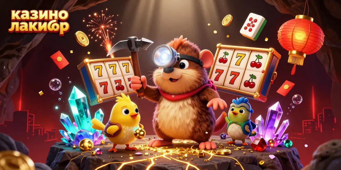 Spin the reels at казино лакибир while a treasure hunter mole discovers gems and treasures!